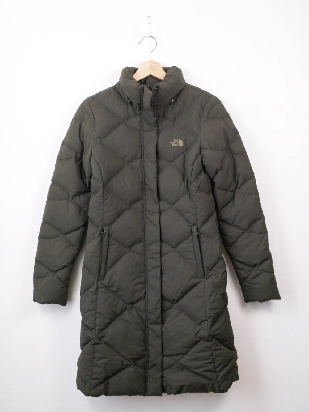 The North Face Women's Miss Metro II Down Parka Olive Green Sz XS